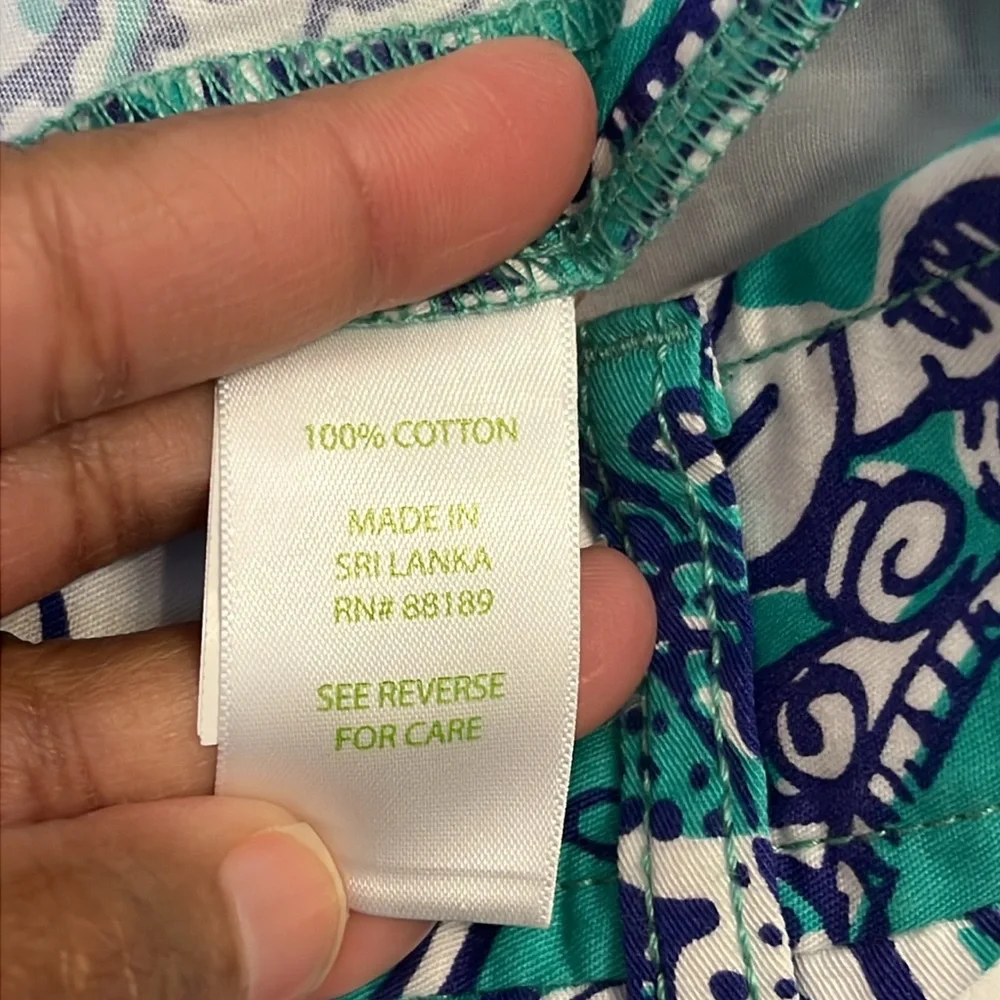LILY PULITZER Floral Shorts Sz 8 - Picture 10 of 11
